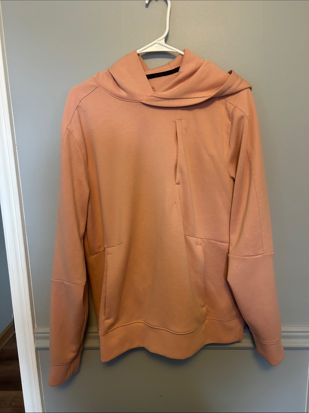LOFT Peach-Coral Hoodie Pullover